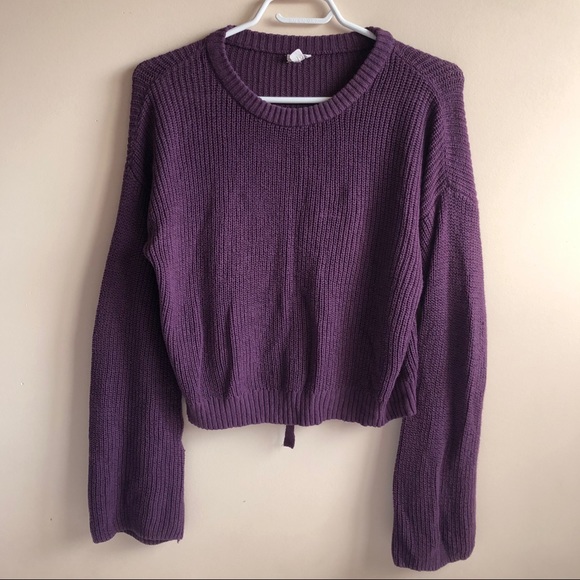 🧸2/$25🧸Garage Purple Knitted Sweater - Picture 1 of 5
